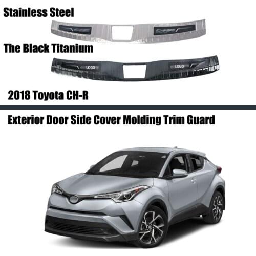 For Toyota C-HR 2018 2019 2020 Door Sill Modification Special Welcome Pedal Guard Plate Exterior Door Pedal Decoration