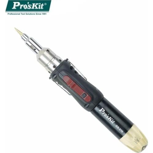 ProsKit Gas Soldering Iron GS-23K Cordless Welding Pen Butane Burner Automatic Ignition Multifunctional Air Gun Welding Gun Kit
