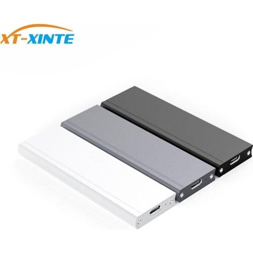 XT-XINTE JSM576 Chip USB 3.0 SSD Case M.2 SSD TO Type C Hard Disk Case M2 2230-2280 External Hard Drive Enclosure For NGFF SSD
