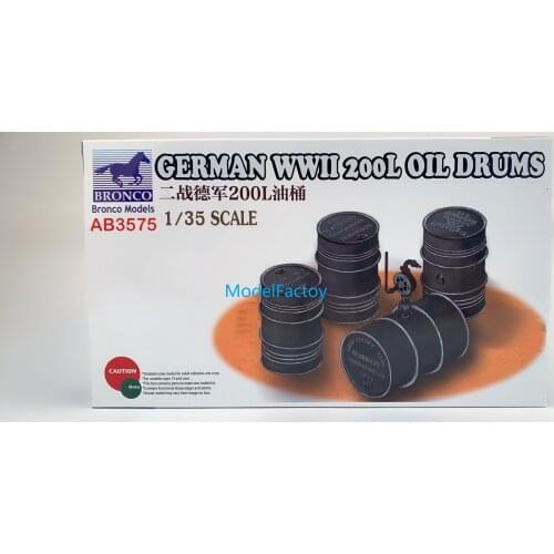 Bronco AB3575 1/35 Assemble model,German WWII 200L OIL DRUM