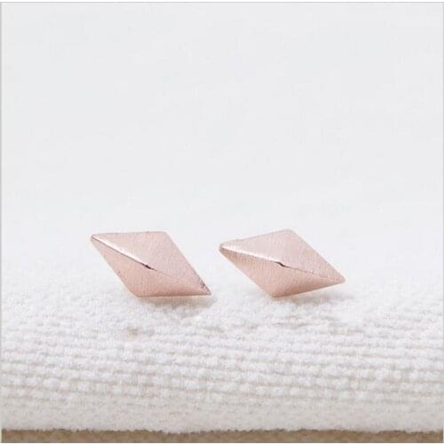 Fashion Pink Rhombus studs Earrings