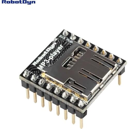 MP3 player WTV020, with Micro-SD reader. Audio MP3 module compatible for Arduino, AVR, ARM, PIC - MP3