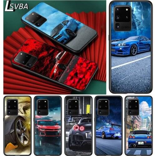 Red blue car fashion for Samsung S20 FE Ultra Plus A91 A81 A71 A51 A41 A31 A21 A11 A72 A52 A12 Soft Black Phone Case