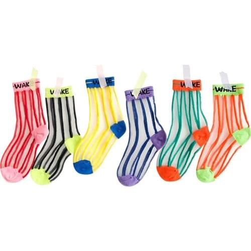 6 Pairs New Summer Children Socks Soft Thin Baby Boys Girls Mesh Socks Breathable Sport Socks for Kids