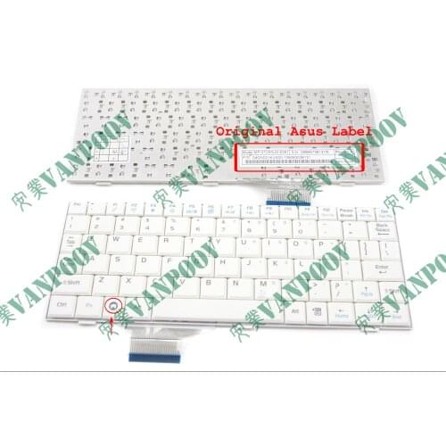 New notebook Laptop keyboard for ASUS EeePC 700 701 701SD 900 901 900hd 900A 2G 4G 8G Series White US Version - V072462AS1