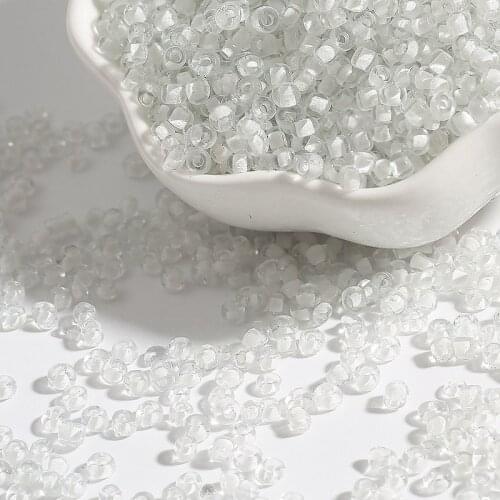 New 15g 2---4mm Glass with Core Beads Charm Czech Glass Seed Beads DIY Bracelet Beads for Jewelry Making Earring Necklace #01