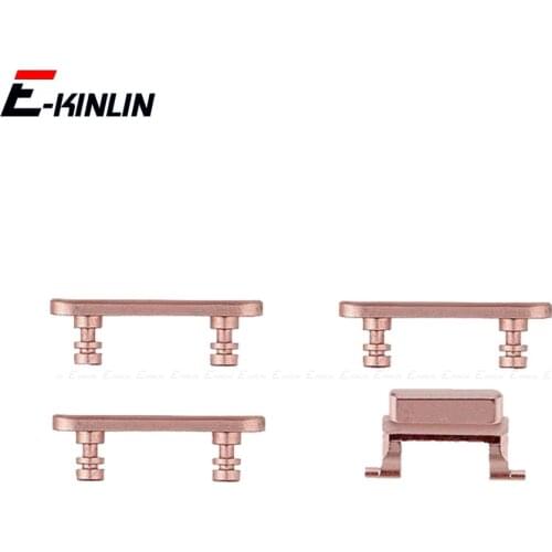 Full Sets Side Button For iPhone 7 7 Plus Power On Off Lock Volume Switch Button Mute Silent Key Set