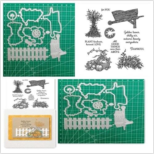 Christmas AUTUMN Metal Cutting Dies and Stamps for DIY Scrapbooking Stamp/photo album Embossing DIY Paper Cards New Arrival 2021