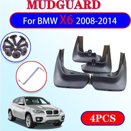 Front Rear Mudflap for BMW X6 E71 2008~2014 Fender Mud Guard Flap Splash Flaps Mudguards Accessories 2009 2010 2011 2012 2013