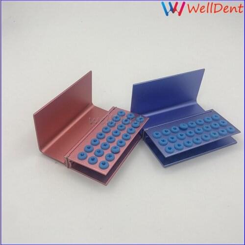 Dental Sterilization Case Holder Tray Case Implant Drills Bur Polisher 10 16 24 Holes HP RA FG Bur Block