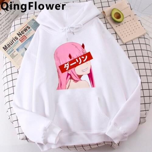 Zero Two Anime Darling in the Franxx hoodies male streetwear hip hop harajuku printed men hoody grunge