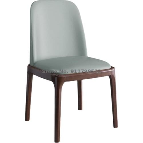 Solid wood chair back chair stool Nordic simple light luxury dining chair home hotel makeup chair net red chair dining table and