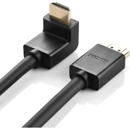 UGreen HD Cable 90 Degree Angle Bend Skyworth Hisense HDMI-Compatible Interface Data Line Set Top Box Connect TV