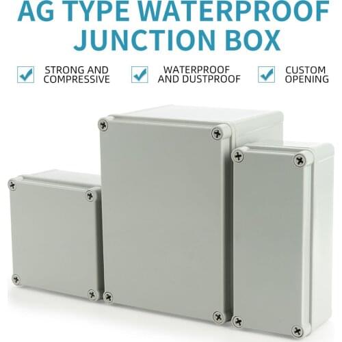 Waterproof Plastic Enclosure Box Electronic ip67 Project Instrument Case Electrical Project Box ABS Outdoor Junction Box Housing