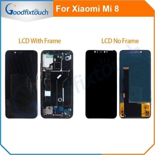LCD Screen For Xiaomi Mi 8 Mi8 LCD Display Touch Screen Glass Panel Digitizer Assembly For Xiaomi 8 6.21'' TFT Screen Tested AAA