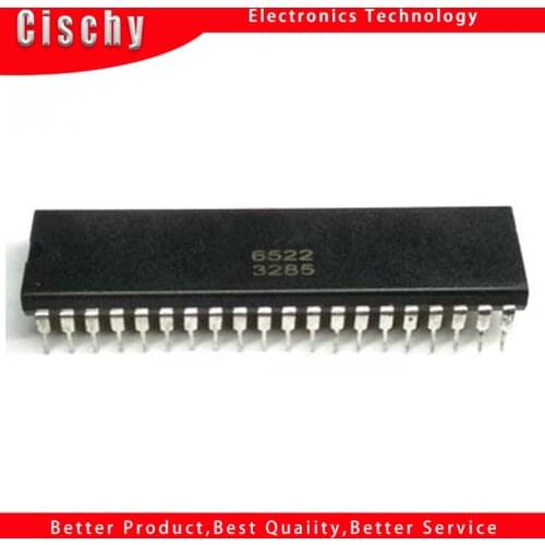 1pcs/lot 6522 MOS6522 MOS-6522 = SY6522 DIP-40 In Stock