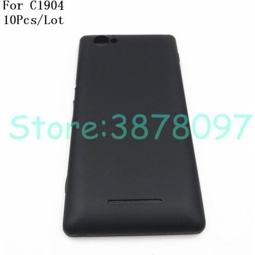 10Pcs/Lot New Battery Door Back Cover For Sony Xperia M C1904 C1905 C2004 C2005 Housing Battery Cover Door Rear Cover With Logo