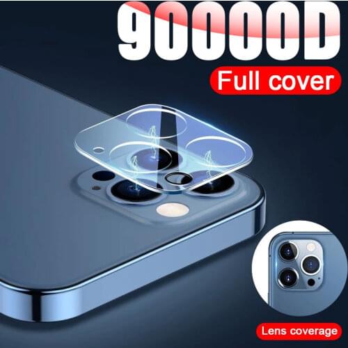 2PCS 90000D Luxury Back Camera Lens Protector On For iPhone 12 11 Pro Max Tempered Glass For 12 Mini Lens Protective Film