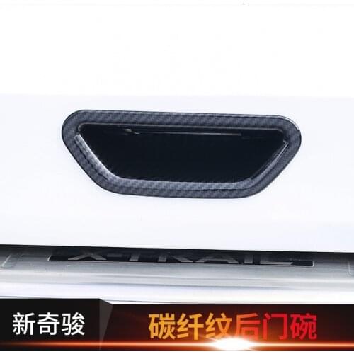ABS Chrome carbon fiber multi-color car tail door handle protection For Nissan X-Trail X Trail T32 2014-2020