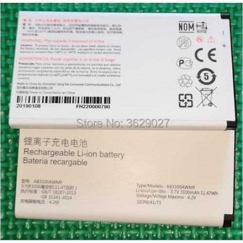 SZWESTTOP original AB3100AWMF battery For philips E182 cellphone AB3100AWMF for XENIUM CTE182 Mobile