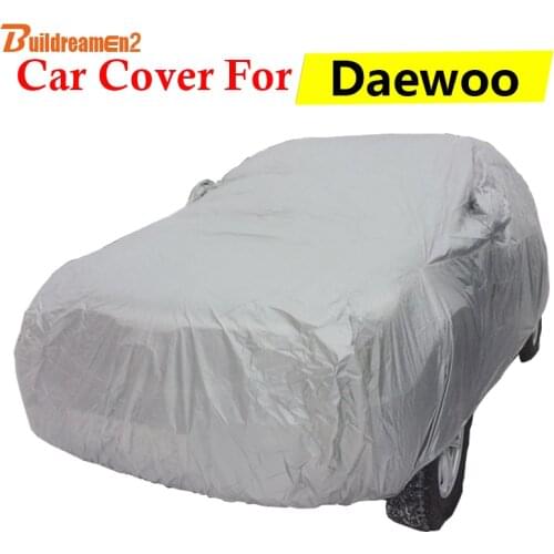 Buildreamen2 Car Cover Sun Shield Snow Rain Resistant Anti-UV Auto Cover For Daewoo Gentra Korando Tosca Statesman Tico Magnus
