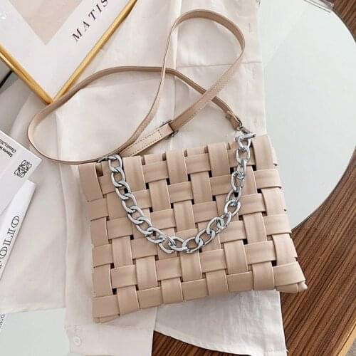 20021 New Designer Chain Woven bags For Women Shoulder Bag Messenger Shopping Bags Crossbody Luxury Brand Handbags Big Purses