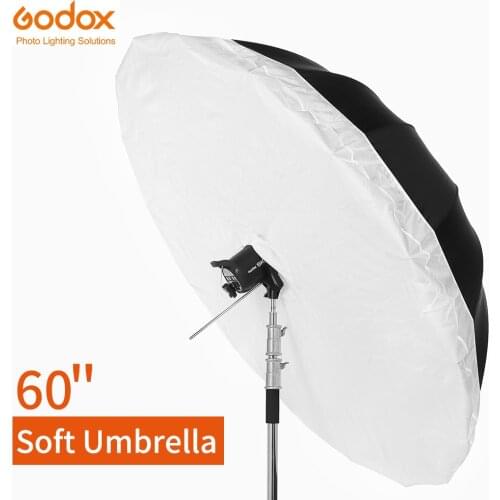 Godox Studio Photogrphy Umbrella 60" 150cm Black White Reflective Umbrella + Large Diffuser Cover For Studio Shooting
