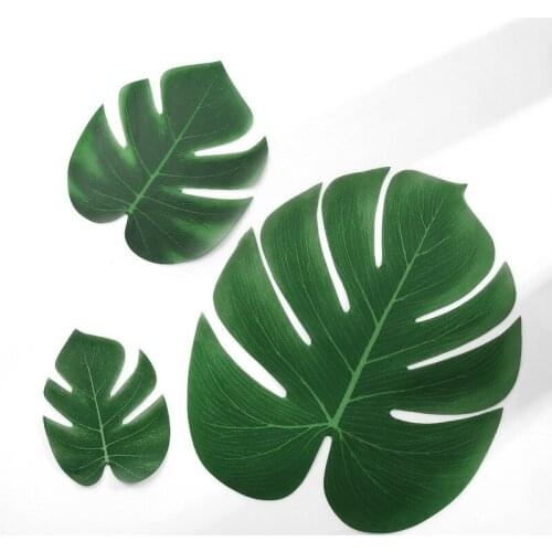 20pcs Small Medium Large Green Monstera Leaves Artificial Plants for Home Garden Decoration DIY Plants Wall plantas artificiais