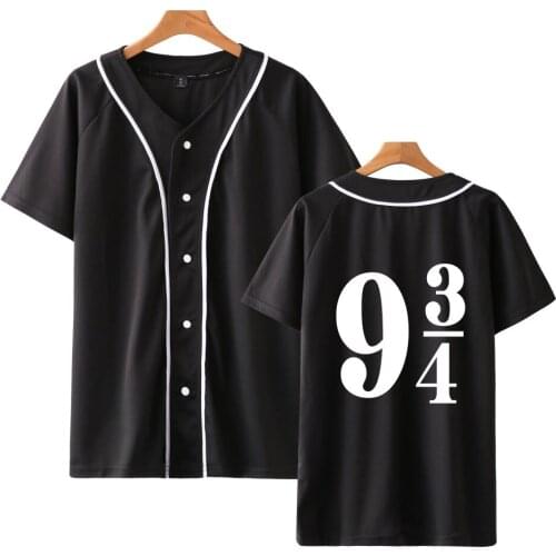 Kawaii Hot Sale T-shirt Harrys Glasses Printed Baseball T Shirt Fashion Harajuku Jacket Hip Hop Streetwear Tshirt Plus Size Tops