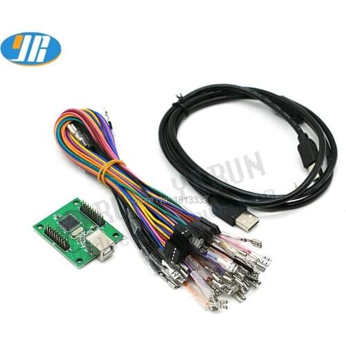 Zero Delay Arcade Game Controller USB To PC /PS3/Raspberry Pi Joystick Kit Chip Board Push Button