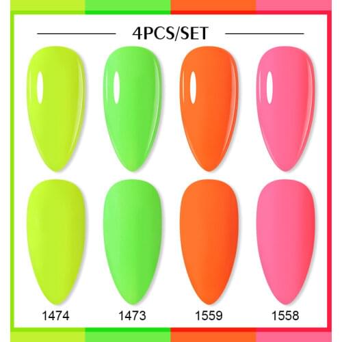 Arte Clavo Gel Nail Polish Kit Fast Delivery 2PCS/4PCS UV Nail Varnish Shining Nail Lacquer Top Base Coat Set Nail Art Manicure