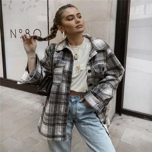 Блузки в клетку Meihuida China At AliExpress