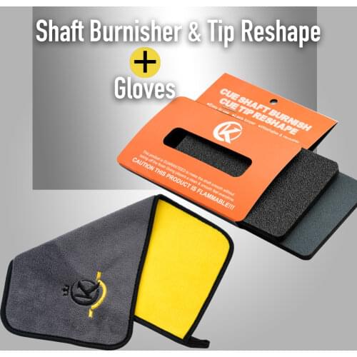 KONLLEN Billiards Towel And Pool Cue Tip Or Shaft Polisher Combination Maintenance Kit Billiard Burnisher Billard Accessories