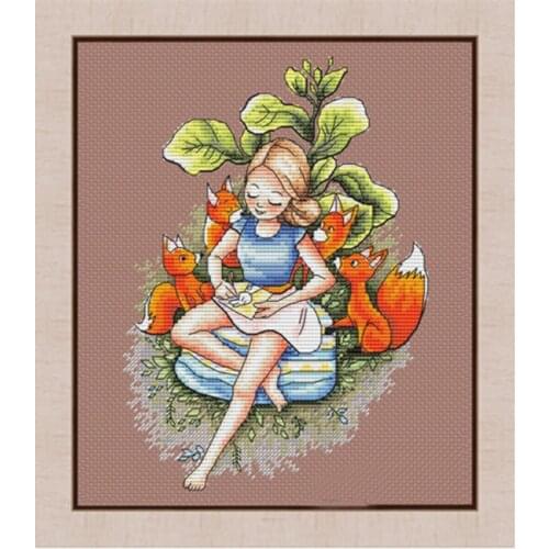 ZZ2287 For Needlework Kit NOT PRINTED Cross stich Painting Set Cross Stitch Kits Cross-stitch Embroidery Set Stitch Kits Cross