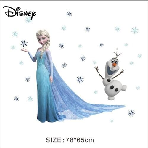 Disney Frozen Aisha Sticker Xuebao Cartoon Bedroom Living Room Childrens Room Decoration Sticker