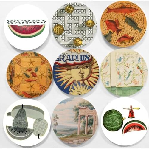 Wall Plate Ornaments Handmade Design Decorative Plate Pleasing to the eye Bar Wall Decoration High-Quality Household Supplies