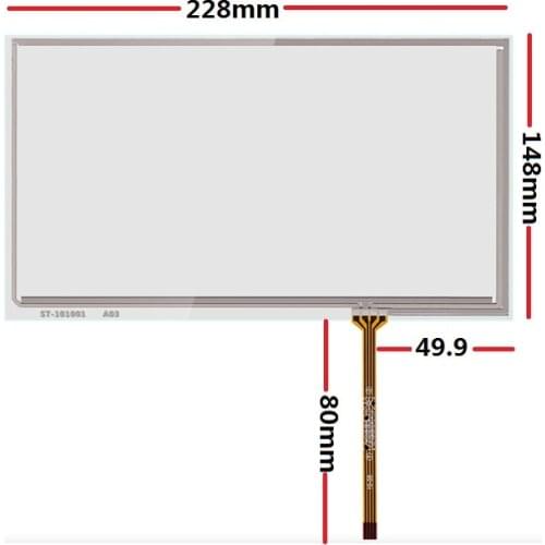 New 10.1 inch four wire resistance touch screen for N101ICG-L21 screen 1280*800