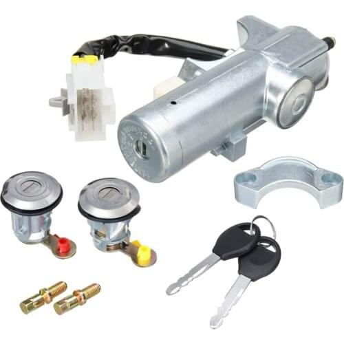 Car Ignition Switch Left Right Door Lock Set with 2 Keys for Nissan Navara D22 1997 1998-2003 2004 2005 2006 K9810-2S806