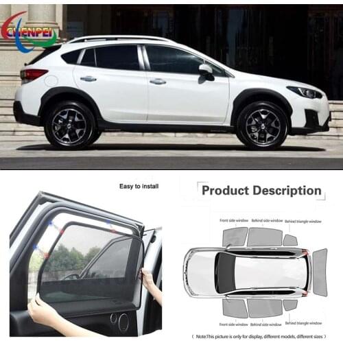 For Subaru XV 2018 Car Full Side Windows Magnetic Sun Shade UV Protection Ray Blocking Mesh Visor Car Decoration Accessories