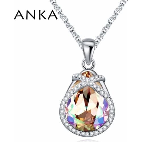 Collares Mujer Sale Women Fine Jewelry New Austria Crystal Pendant Necklace Main Stone Crystals from Austria #108097