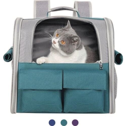 Pet Cat Carrier Backpack Cat bag Breathable Portable Pet Carrier Bag Outdoor Travel Backpack For Dogs Carrying Pet Supplies New