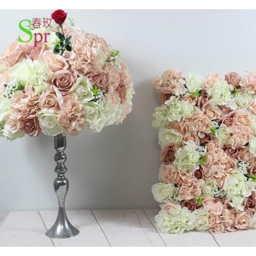 SPR MIX color Free Shipping High quality 10pcs/lot wedding decoration flower wall Artificial wedding backdrop flower road lead