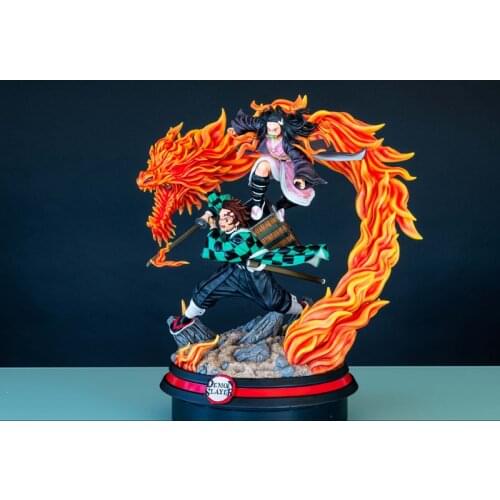 Presale Demon Slayer KD Studio Tanji Lang Mi Douzi 1/4 GK Limited Statue Figure Size:54*47*51cm