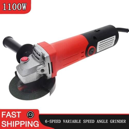 1100 adjustable speed electric angle grinder 220v grinder metal cutting grinder handheld polishing machine
