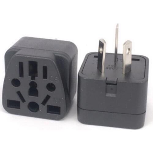 Universal Black Copper 10A 250V EU US UK AU Japan Swiss Germany France To AU Australian China type I Adapter Plug