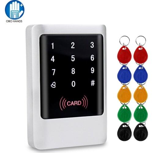 IP65 Waterproof RFID Keypad Access Control Panel Touch Metal Board 125KHz/13.56MHz Smart Reader For Door Access Control System