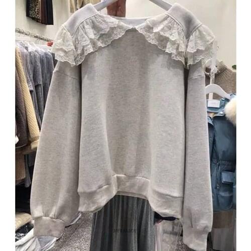 Size 6XL 150KG Winter Thicken Hoodies Women Large Size Long Sleeve Hooded sweatshirt Solid Color Loose Warm Pullovers Hoodies