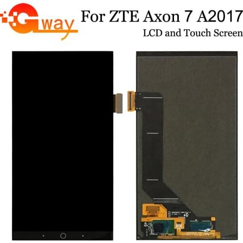 5.5" For ZTE Axon 7 LCD Display Touch Screen Assembly With Frame Repair Parts for ZTE Axon 7 Axon7 A2017 A2017U A2017G LCD+Tools