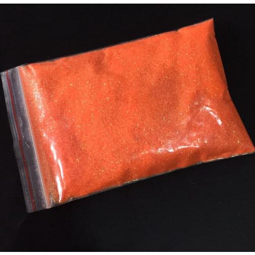 0.2mm) Neon Orange red color glitter powder for DIY nail art Neon glitter dust for Crafts/Festival accessories 500g/lot