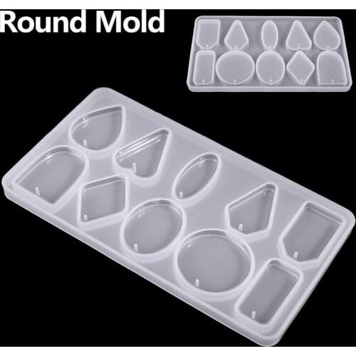 1pc Jewelry Mold Resin Epoxy Pendant Mold DIY Necklace Jewelry Making Molds For Home Supplies